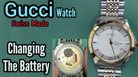 change battery in Gucci watch